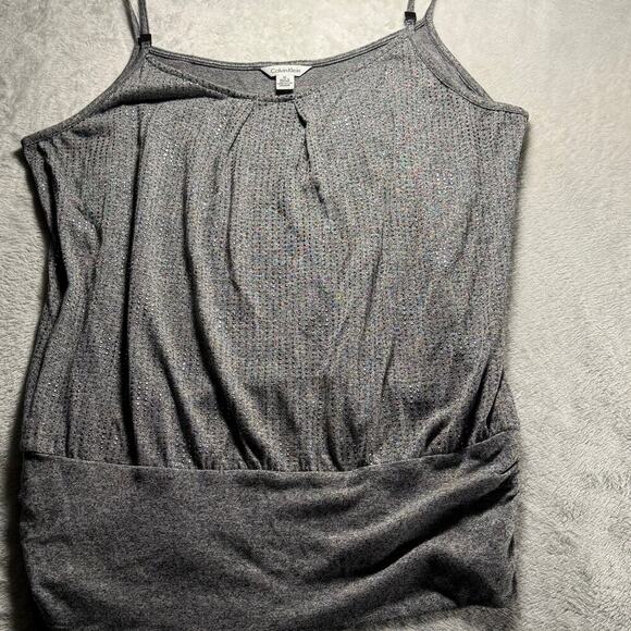 Calvin Klein Tops - Calvin Klein women’s grey tank top size medium